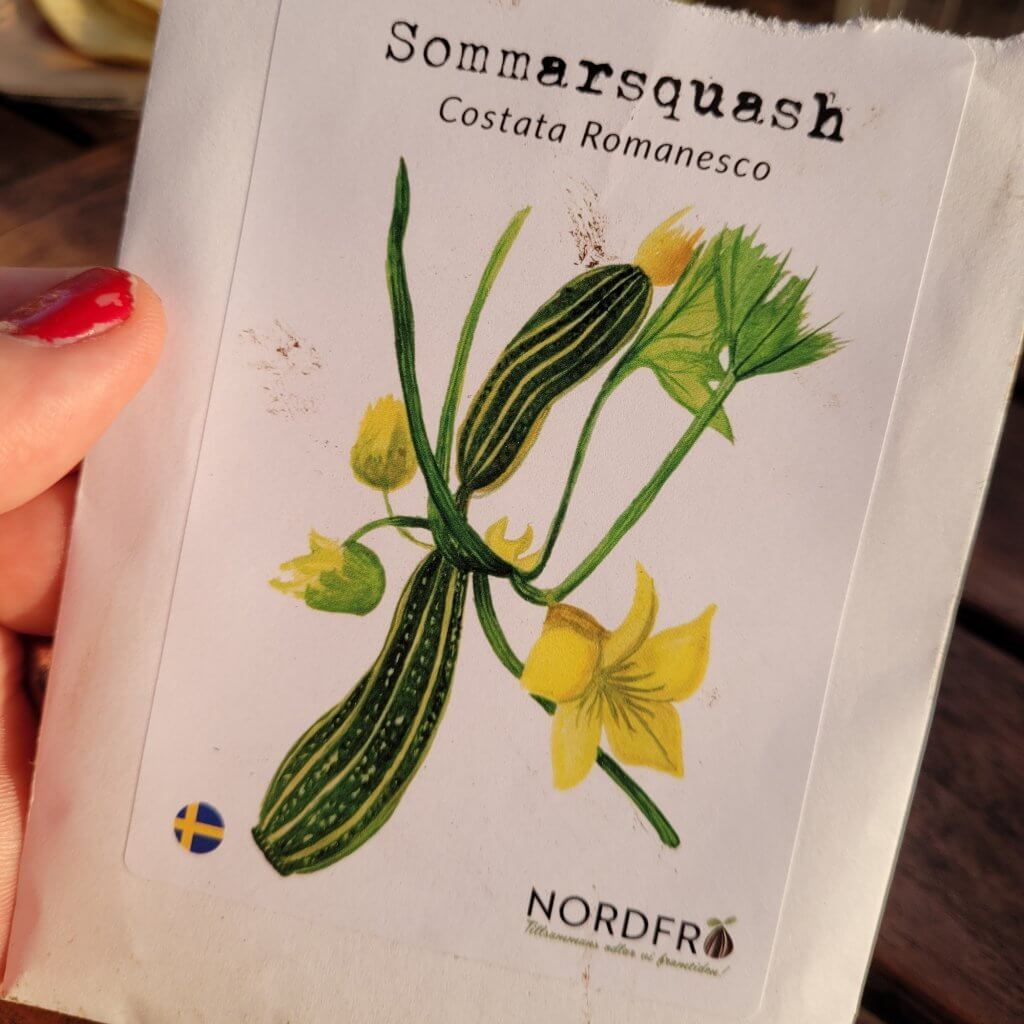 Fröpåse med zucchini